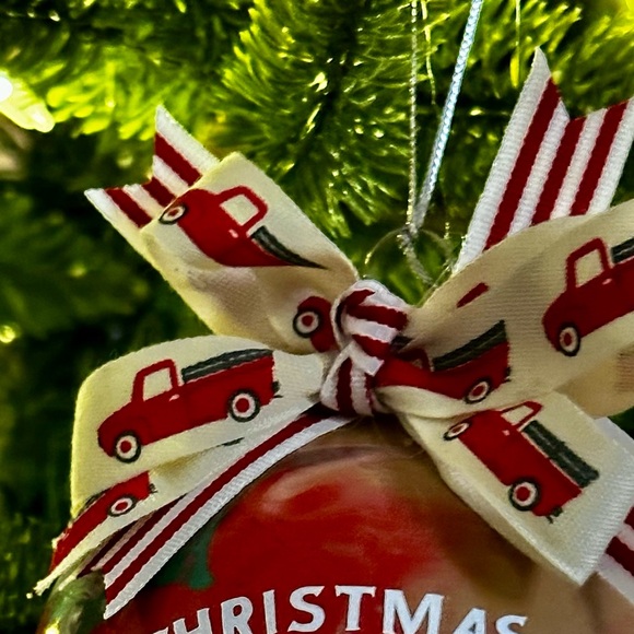 Handmade painted Christmas Tree Farm Ornament - Picture 2 of 4